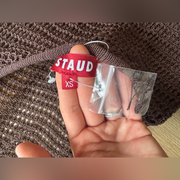 🤎NWT STAUD Lorena Brown Dress - Picture 12 of 15